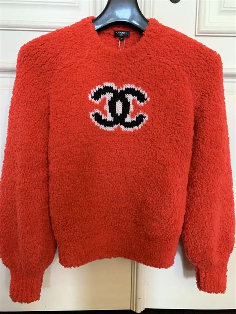 chanel red jumper|Chanel sweater women.